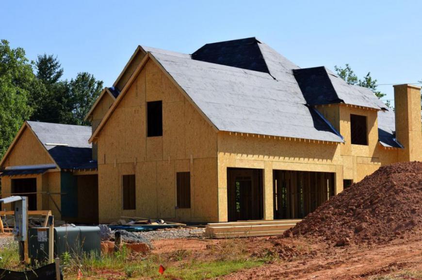 Neues haus im Rohbau